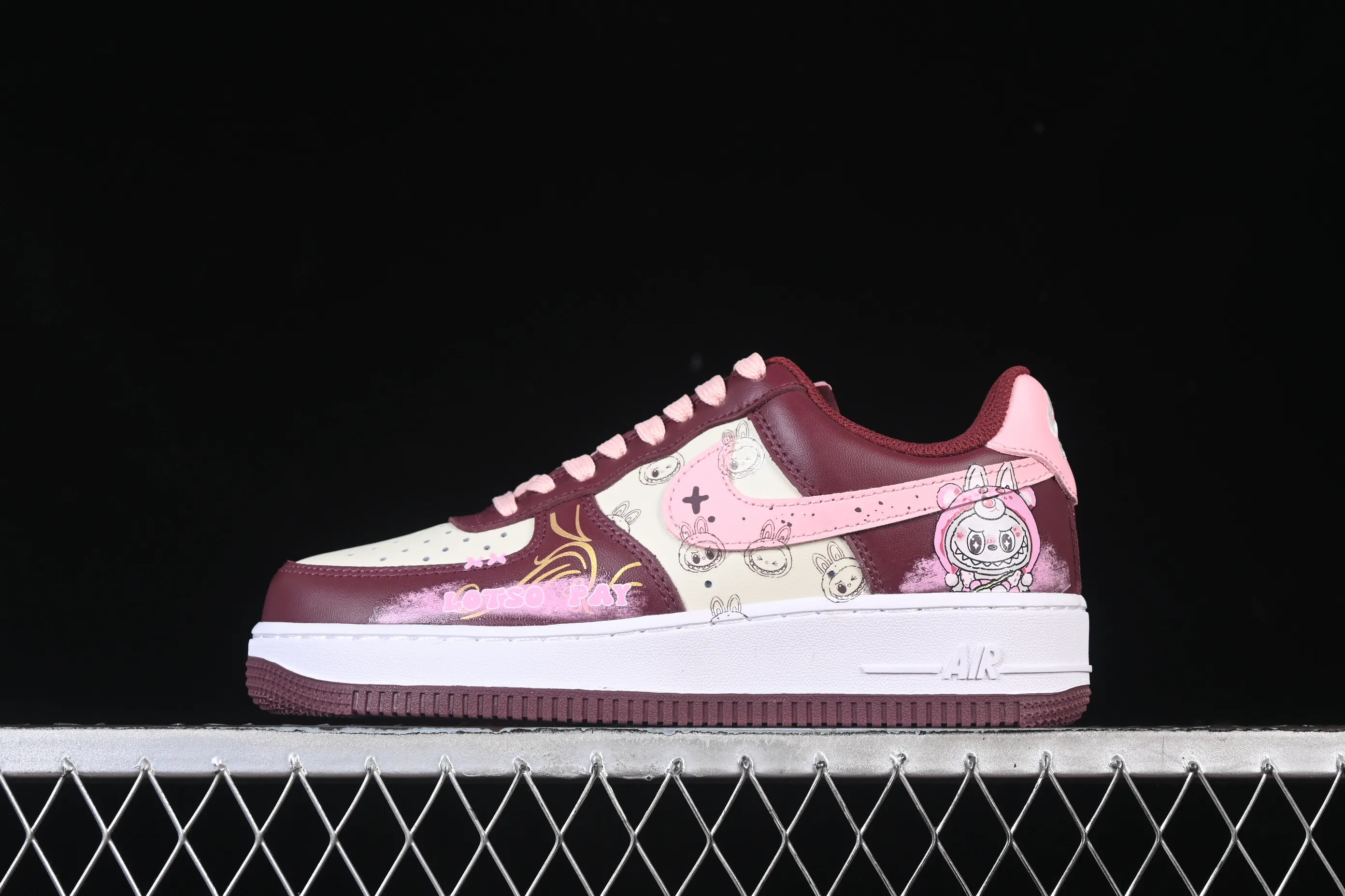 All categories Nk Air Force 1 Air Force series Nk Air Force 1 Low Air Force low-top Nike Air Force 1'07 Low "Berry Red" Hand-painted graffiti Berry red comics Air Force 1 low-top casual sports sneakers FD9925-611